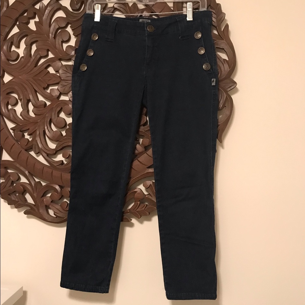 Pin up Anchor Jean capris. Size 5. Nautical